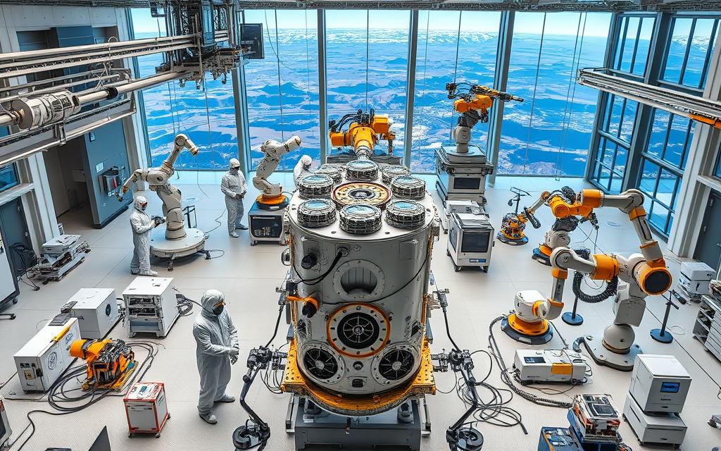 Maxar satellite manufacturing and space robotics