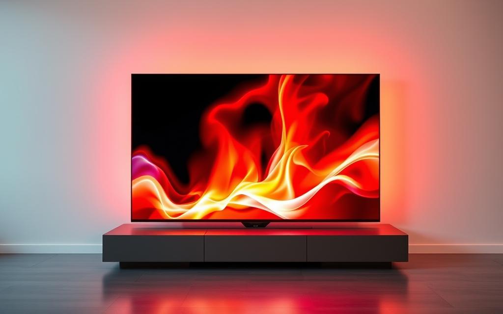 OLED infinite contrast TV